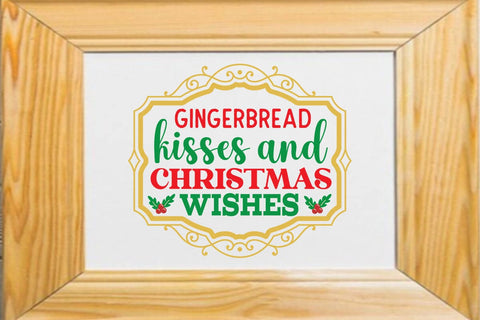 Gingerbread kisses and christmas wishes SVG Angelina750 