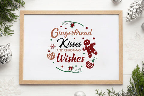 Gingerbread kisses and christmas wishes SVG Angelina750 
