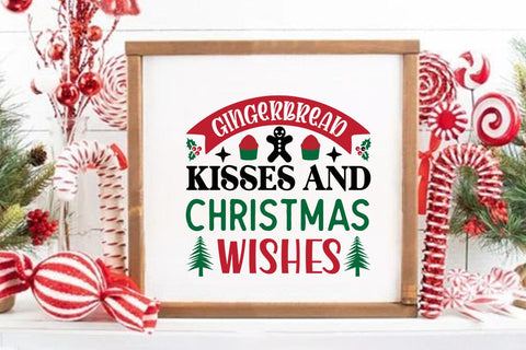 Gingerbread Kisses And Christmas Wishes SVG Angelina750 