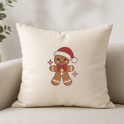 Gingerbread Man Santa Hat Embroidery Design – Cute Christmas Gingerbread Bow Machine Embroidery File Embroidery/Applique DESIGNS PatternFeed8 