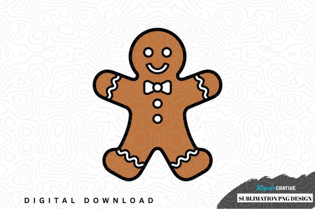 Gingerbread man sublimation png design Sublimation Regulrcrative 