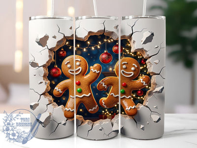 Gingerbread Men 20oz Tumbler, Gingerbread Men, Gingerbread Tumbler, Gingerbread PNG, Gingerbread Wrap, Holiday Gingerbread, 20oz Tumbler Wrap, Christmas Tumbler Sublimation ToriDesigns 