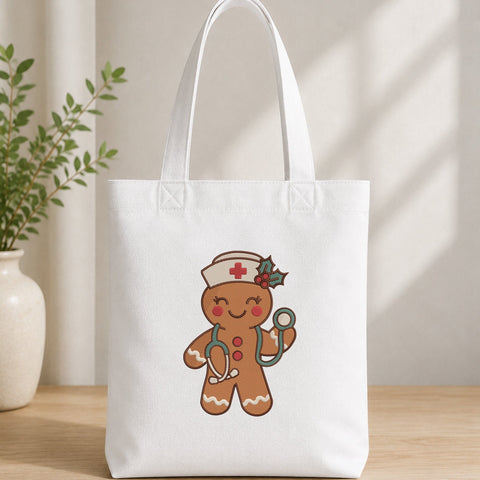 Gingerbread Nurse Embroidery Design – Christmas Nurse Stethoscope Medical Machine Embroidery File Embroidery/Applique DESIGNS PatternFeed8 