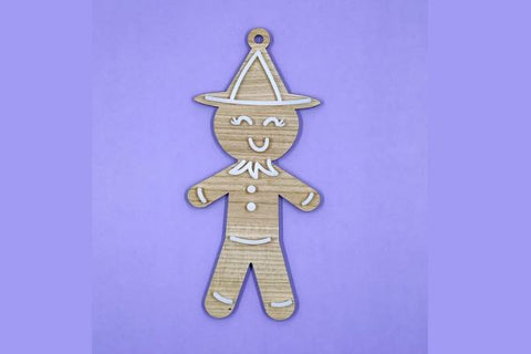 Gingerbread Ornament Earring Bundle Laser SVG SVG Crafting With Brenna 