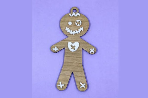 Gingerbread Ornament Earring Bundle Laser SVG SVG Crafting With Brenna 