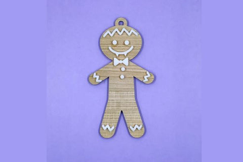 Gingerbread Ornament Earring Bundle Laser SVG SVG Crafting With Brenna 