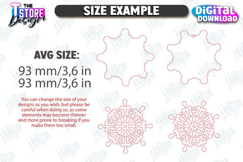 Gingerbread Ornaments Laser Cut Bundle | Holiday Décor | Snowflakes | Christmas Tree Toy | CNC Files SVG The T Store Design 