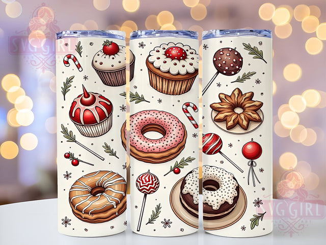 Gingerbread Tumbler Wrap, Christmas Tumbler Design, Seamless Pattern Tumbler, 20oz Sublimation Tumbler, Holiday Drinkware, Festive Tumbler, Gingerbread Cookie Tumbler Sublimation SvggirlplusArt 