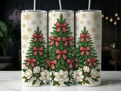 Gingham Christmas Trees 20oz Tumbler, Gingham Christmas, Christmas Trees, Gingham Trees PNG, Gingham Tree Tumbler, Christmas Tree PNG, Gingham Tree Wrap, 20oz Tumbler Wrap Sublimation SvggirlplusArt 