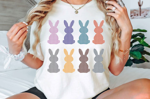 Gingham Easter Bunny PNG, Easter Bunny Clipart, Spring PNG Gingham Bunny PNG, Farmhouse Easter Decor, Easter Bunny Coquette PNG, Happy Easter PNG, Kids Easter Sublimation Sublimation Regulrcrative 