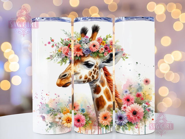 Giraffe 20oz Tumbler Wrap Sublimation Design, Straight Tapered Tumbler Wrap, Nature Animal Tumbler Png, Instant Digital Download Sublimation SvggirlplusArt 