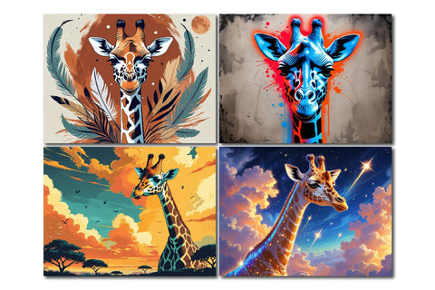 Giraffe cutting board, safari animal design Sublimation Paper Switch 