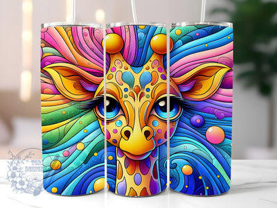 Giraffe Gifts For Her 20oz Skinny Tumbler, Giraffe Lover Tumbler Png, Straight & Tapered Tumbler Wrap, Instant Digital Download Sublimation ToriDesigns 