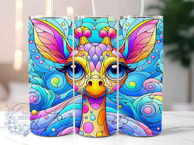 Giraffe Gifts For Her 20oz Skinny Tumbler, Giraffe Lover Tumbler Png, Straight & Tapered Tumbler Wrap, Instant Digital Download Sublimation ToriDesigns 