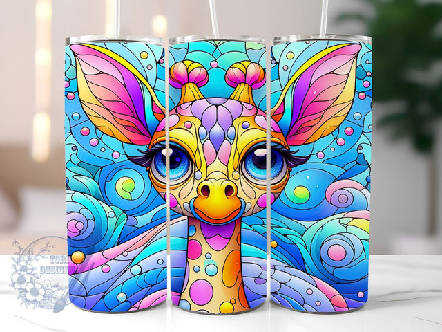 Giraffe Gifts For Her 20oz Skinny Tumbler, Giraffe Lover Tumbler Png, Straight & Tapered Tumbler Wrap, Instant Digital Download Sublimation ToriDesigns 