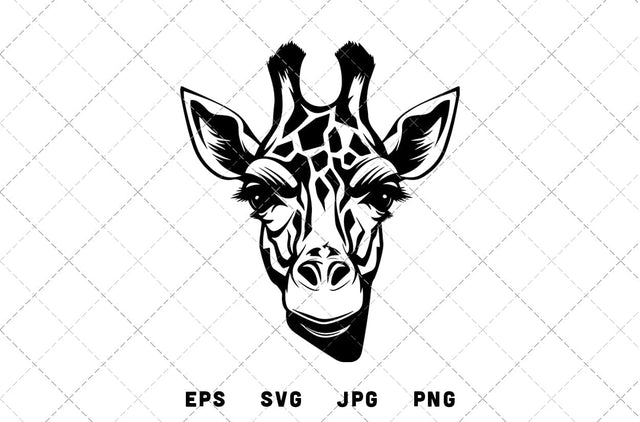 Giraffe Head Mascot Graphics - JPG, SVG, PNG, EPS - Digital Download with Commercial License for Cricut, Silhouette, Scan N Cut Crafting SVG Loveleen Kaur 