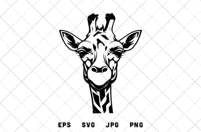 Giraffe Head Mascot Graphics - JPG, SVG, PNG, EPS - Digital Download with Commercial License for Cricut, Silhouette, Scan N Cut Crafting SVG Loveleen Kaur 