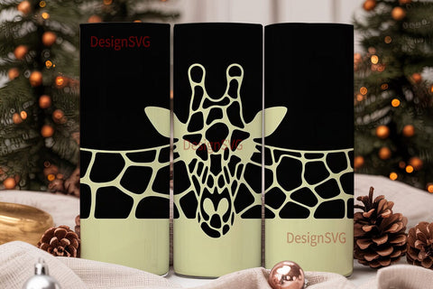 Giraffe Print 20oz Tumbler Wrap Sublimation DesignSVG 