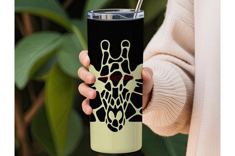 Giraffe Print 20oz Tumbler Wrap Sublimation DesignSVG 