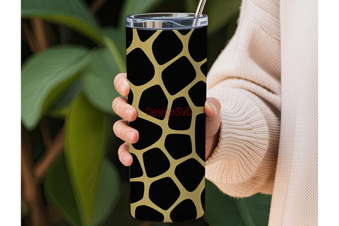 Giraffe Print 20oz Tumbler Wrap Sublimation DesignSVG 