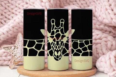 Giraffe Print 20oz Tumbler Wrap Sublimation DesignSVG 