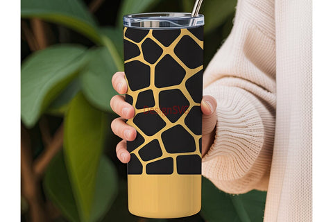 Giraffe Print 20oz Tumbler Wrap Sublimation DesignSVG 