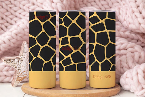 Giraffe Print 20oz Tumbler Wrap Sublimation DesignSVG 