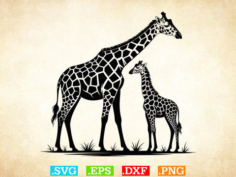 Giraffe SVG Bundle, Giraffe Vector, Animal SVG, Safari Animals Svg SVG Creativeart88 