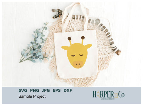 Giraffe SVG PNG Cut EPS File SVG HarperNCo 