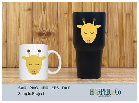 Giraffe SVG PNG Cut EPS File SVG HarperNCo 