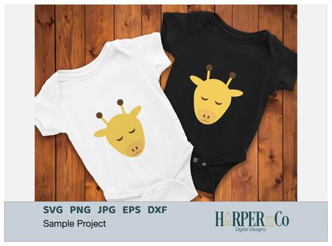 Giraffe SVG PNG Cut EPS File SVG HarperNCo 