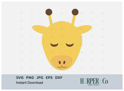 Giraffe SVG PNG Cut EPS File SVG HarperNCo 