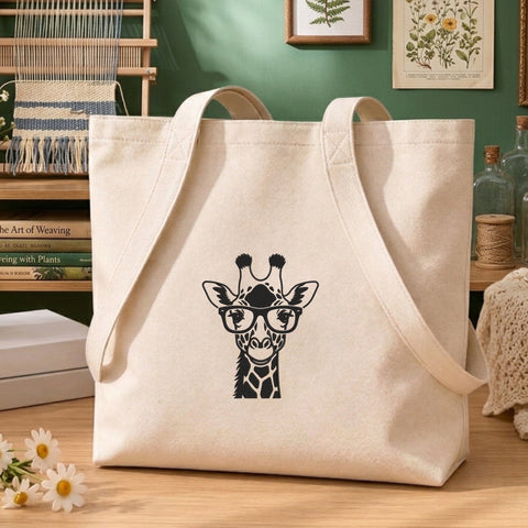 Giraffe with Glasses Embroidery Design – Cute Nerdy Giraffe Face Safari Animal Machine Embroidery File Embroidery/Applique DESIGNS PatternFeed8 