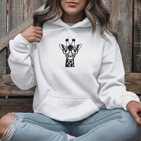 Giraffe with Glasses Embroidery Design – Cute Nerdy Giraffe Face Safari Animal Machine Embroidery File Embroidery/Applique DESIGNS PatternFeed8 