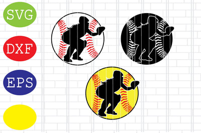 Girl Baseball Player Svg, Softball Silhouette, Softball File, Baseball Cut File, Sport Svg, Jpg, Eps, Dxf Files SVG DigitalSvgFiles 