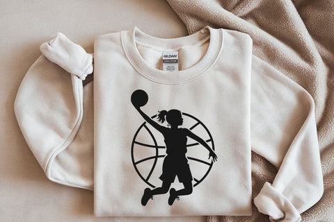 Girl Basketball Player SVG: Cricut & Silhouette Vector Files SVG DesignDestine 