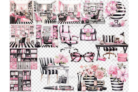 Girl Boss Clipart | Business Girl Clipart Set SVG GlamArtZhanna 