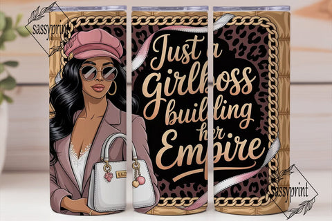 Girl Boss Empire 20oz Tumbler Wrap Sublimation sassyprint 