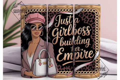 Girl Boss Empire 20oz Tumbler Wrap Sublimation sassyprint 
