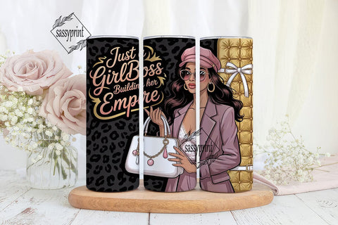 Girl Boss Empire 20oz Tumbler Wrap Sublimation sassyprint 