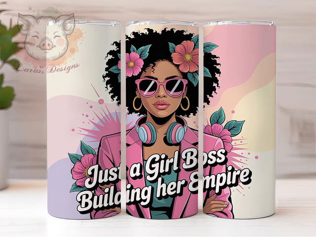 Girl Boss Motivational Tumbler, Empire Builder, Motivational Quote, Entrepreneur Life, 20Oz Tumbler, Sublimation Wrap, Digital Download Sublimation Lara' s Designs 
