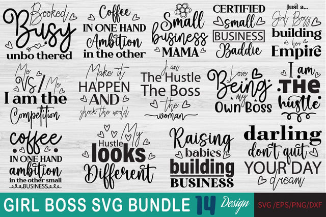 Girl Boss SVG Bundle SVG Angelina750 