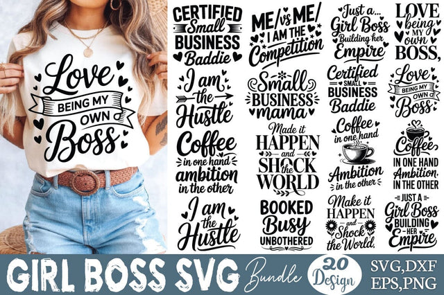 Girl Boss SVG Bundle SVG Angelina750 