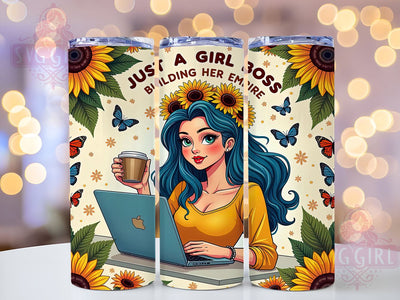 Girl Boss Tumbler, Building Her Empire, 20oz Tumbler Wrap, Sublimation PNG, Boss Lady Design, Empowerment Tumbler, Digital Download Sublimation SvggirlplusArt 