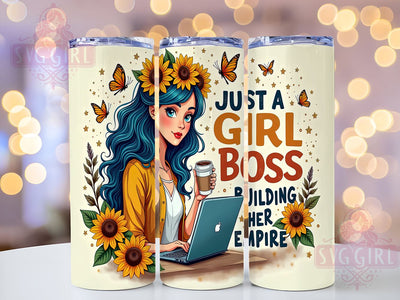 Girl Boss Tumbler, Building Her Empire, 20oz Tumbler Wrap, Sublimation PNG, Boss Lady Design, Empowerment Tumbler, Digital Download Sublimation SvggirlplusArt 
