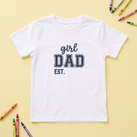 Girl Dad Embroidery Design – Varsity Dad EST Typography Father's Day Machine Embroidery File Embroidery/Applique DESIGNS PatternFeed8 