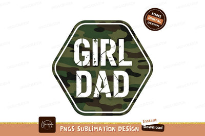 Girl Dad Sublimation Camouflage Pattern Vector Graphic Sublimation Designangry 