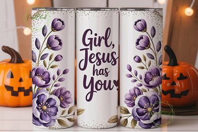 Girl Jesus Has You Tumbler Wrap Sublimation PixelChick 