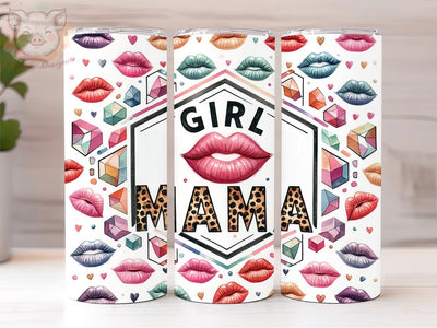 Girl Mama 20oz Tumbler Png, Straight & Tapered Tumbler Png, Mother's Day Tumbler Png, Digital Download PNG Sublimation Lara' s Designs 