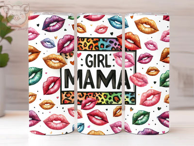 Girl Mama 20oz Tumbler Png, Straight & Tapered Tumbler Png, Mother's Day Tumbler Png, Digital Download PNG Sublimation Lara' s Designs 